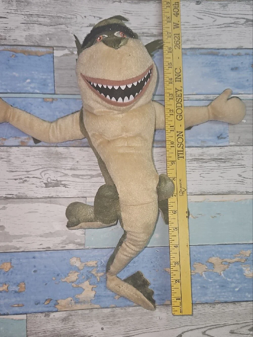 Monsters Vs Aliens missing Link Swamp Thing Plush Green Dreamworks 2009